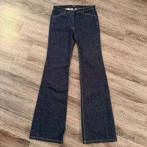 Theory Dark Wash Flare Jeans New
